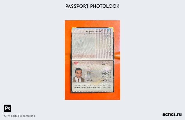 цифровая загрузка шаблона фотографии паспорта Австрии